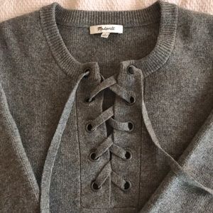 Madewell Lace Up Sweater